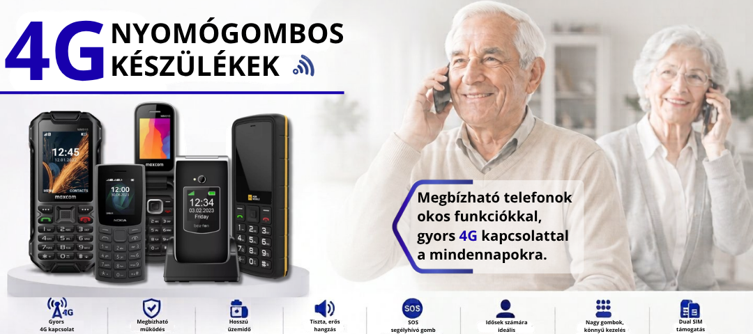 4G Nyomógombos készülékek