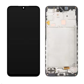   Samsung A166 Galaxy A16 5G fekete gyári LCD kijelző érintővel és kerettel (GH82-36143A)