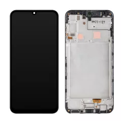   Samsung A245 Galaxy A24 4G fekete gyári LCD kijelző érintővel és kerettel (GH82-31240A)