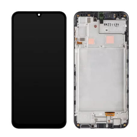 Samsung A245 Galaxy A24 4G fekete gyári LCD kijelző érintővel és kerettel (GH82-31240A)