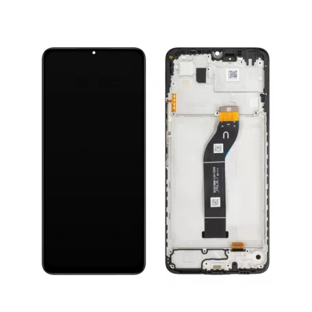 Xiaomi Redmi 13C / Poco C65 fekete gyári LCD kijelző érintővel és kerettel (560002C3UA00)