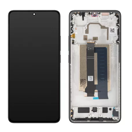 Xiaomi Poco X6 Pro fekete gyári LCD kijelző érintővel és kerettel (560002N11A00)