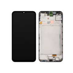   Samsung A155 / A156 Galaxy A15 4G / A15 5G fekete gyári LCD kijelző érintővel és kerettel