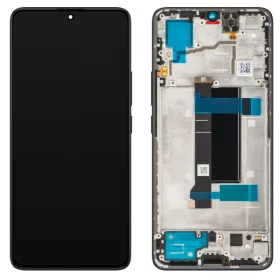   Xiaomi Redmi Note 14 5G fekete gyári LCD kijelző érintővel és kerettel (56002000O1700)