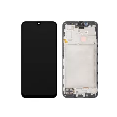   Samsung A176 Galaxy A17 5G fekete gyári LCD kijelző érintővel és kerettel (GH82-38045A)