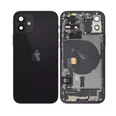   Apple iPhone 12 2020 (6.1) fekete gyári bontott komplett ház