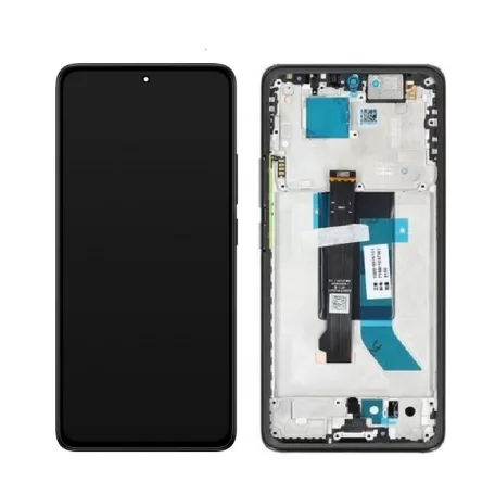 Xiaomi Redmi Note 14 Pro 5G fekete gyári LCD kijelző érintővel és kerettel (56002300O1600)
