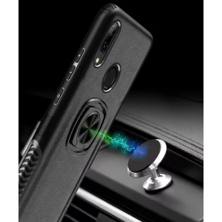 Armor Ring Huawei P30 Lite ütésálló szilikon tok fekete