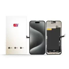   JH Apple iPhone 15 Pro Max (6.7) fekete LCD kijelző érintővel (removable IC)