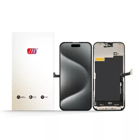 JH Apple iPhone 15 Pro Max (6.7) fekete LCD kijelző érintővel (removable IC)