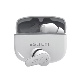   Astrum DUOZ ENC10 TWS Bluetooth V5.4 zajszűrős headset 4 mikrofonnal, USB-C töltőtokkal, fehér