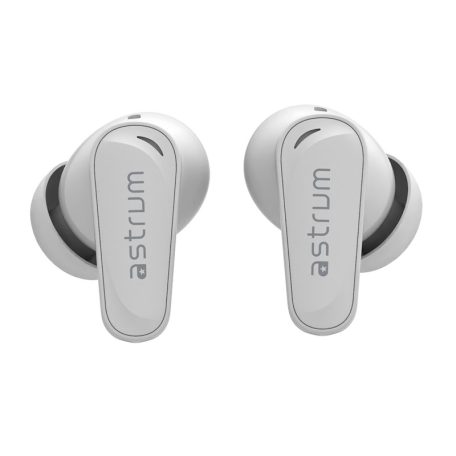 Astrum DUOZ ENC10 TWS Bluetooth V5.4 zajszűrős headset 4 mikrofonnal, USB-C töltőtokkal, fehér