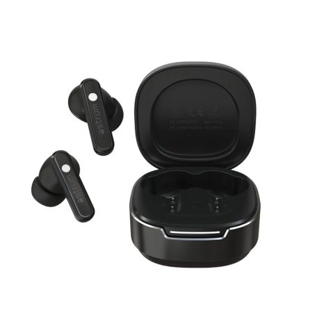 Astrum DUOZ PRO10 TWS Bluetooth V5.4 hibrid ANC zajszűrős headset 6 mikrofonnal, USB-C töltőtokkal, fekete