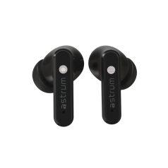   Astrum DUOZ PRO10 TWS Bluetooth V5.4 hibrid ANC zajszűrős headset 6 mikrofonnal, USB-C töltőtokkal, fekete