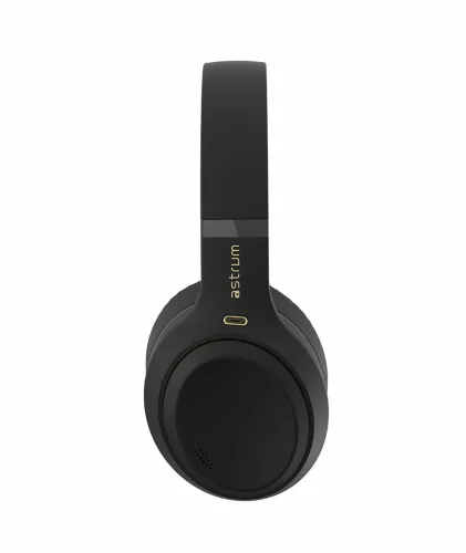 Astrum Ease Drift sztereó fekete bluetooth 6.0 ANC aktív zajszűrős fejhallgató beépített mikrofonnal