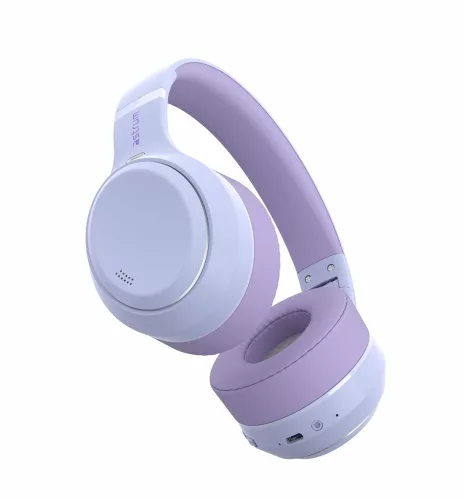 Astrum Ease Drift sztereó bluetooth 6.0 ANC aktív zajszűrős fejhallgató beépített mikrofonnal lila