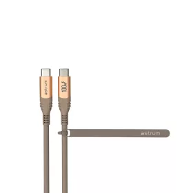   Astrum VerveMesh VMCC100 Type-C - Type-C szövetbevonatos adatkábel 5A, 2.0M arany