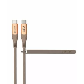   Astrum VerveMesh VMCC240 Type-C - Type-C szövetbevonatos adatkábel, 3.0M arany