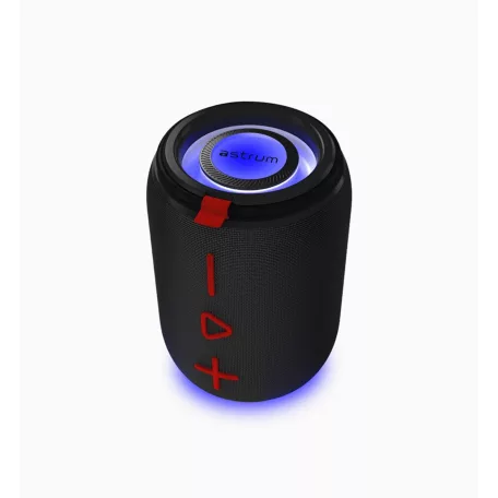 Astrum SP110 hordozható TWS Bluetooth hangszóró FM rádióval, micro SD, AUX, USB, 10W, fekete