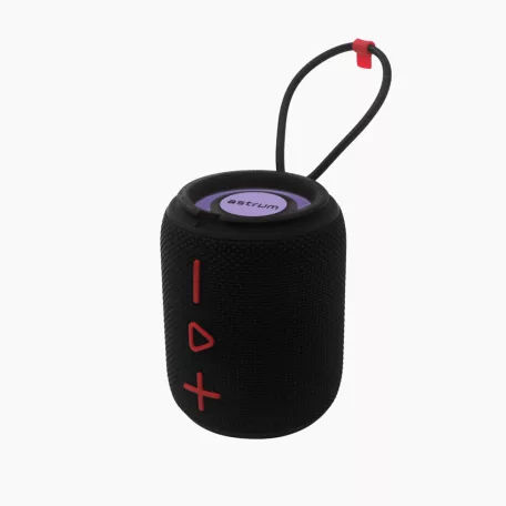 Astrum SP110 hordozható TWS Bluetooth hangszóró FM rádióval, micro SD, AUX, USB, 10W, fekete