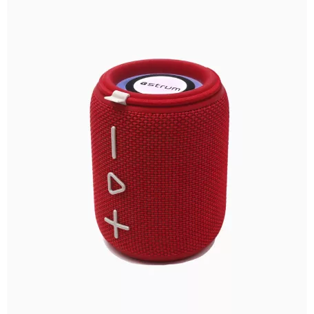 Astrum SP110 hordozható TWS Bluetooth hangszóró FM rádióval, micro SD, AUX, USB, 10W, piros