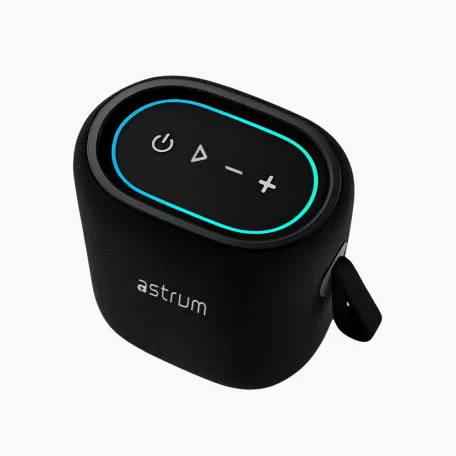 Astrum SP150 hordozható TWS Bluetooth hangszóró micro SD, AUX, USB, 15W, fekete