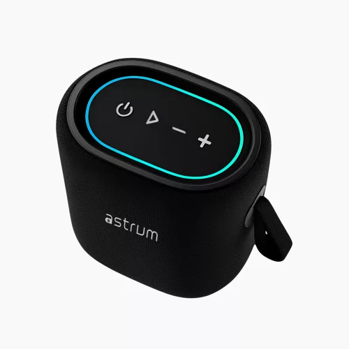 Astrum SP150 hordozható TWS Bluetooth hangszóró micro SD, AUX, USB, 15W, fekete