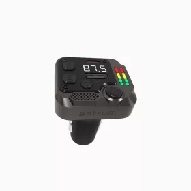   Astrum FM430 autós bluetooth kihangosító + FM Transmitter, LCD kijelző, 30W PD töltés