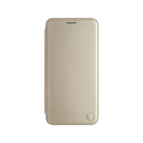 mobilNET Apple iPhone 13 Mini (5.4) oldalra nyíló mágneses könyv tok szilikon belsővel arany