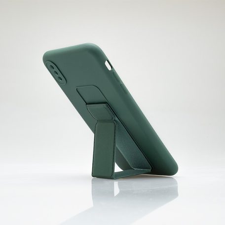 mobilNET Xiaomi Redmi Note 10s ütésálló, kitámasztható zöld hátlapvédő tok