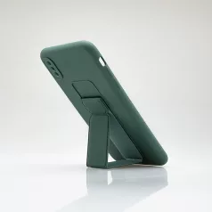   mobilNET Apple iPhone 13 Pro (6.1) ütésálló, kitámasztható zöld hátlapvédő tok