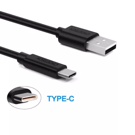 Choetech Ac0002 Usb-A - Type-C adatkábel, fekete, 1m