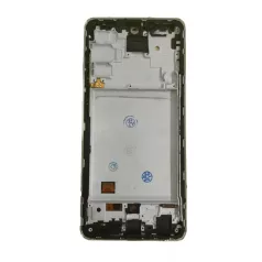   Samsung A725 Galaxy A72 4G fekete LCD kijelző érintővel és kerettel