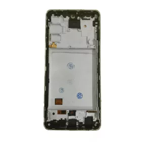   Samsung A725 Galaxy A72 4G fekete LCD kijelző érintővel és kerettel