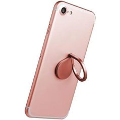   Celly univerzális 360 fokban forgatható mobiltelefon tokra rögzíthető ujjgyűrű rozéarany