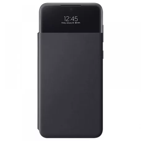Samsung Clear View (EF-EA336PBEGEE) A336 Galaxy A33 5G oldalra nyíló mágneses könyvtok fekete