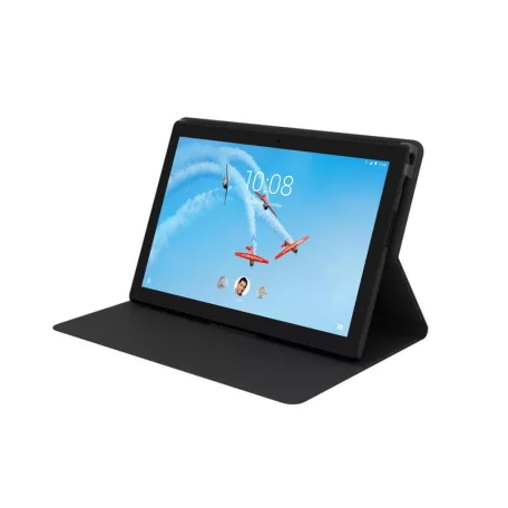 Lenovo Tab 4  10,1" fekete oldalra nyíló tablet tok érintőceruzával és képernyővédő fóliával