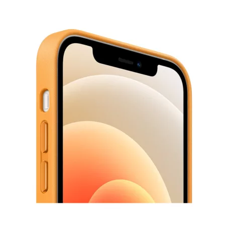 Apple iPhone 12 Mini 2020 (5.4) narancssárga gyári Magsafe bőr tok (MHK63ZM/A)