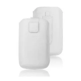   Forcell Deko univerzális kihúzós tok - Apple iPhone 3G/4G/4S, Alcatel 1068D/2057D, Blaupunkt FS04 fehér
