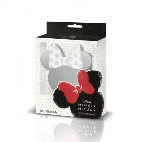 Disney power bank - Minnie Mirror 5000mAh ezüst 5W