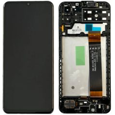   Samsung A136 Galaxy A13 5G fekete gyári LCD kijelző érintővel és kerettel