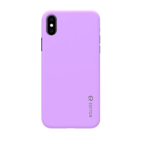 Editor Color fit Huawei Y6 (2018) lila szilikon tok csomagolásban