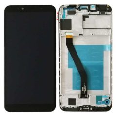   Huawei Y6 (2018) / Y6 Prime (2018) fekete LCD kijelző érintővel és kerettel