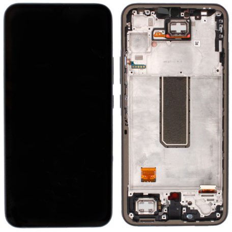 Samsung A346 Galaxy A34 5G fekete gyári LCD kijelző érintővel és kerettel