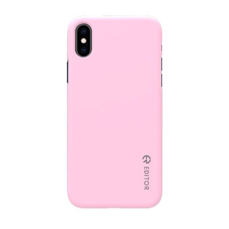 Editor Color fit Apple iPhone XS Max (6.5) silicone case pink