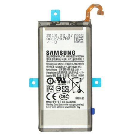 Samsung EB-BA530ABE battery original Li-Ion 3000mAh (Samsung A530 Galaxy A5 (2018) / A8 (2018))