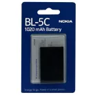Bliszteres Nokia BL-5C gyári akkumulátor Li-Ion 1020mAh új verzió (2330c, 6600)