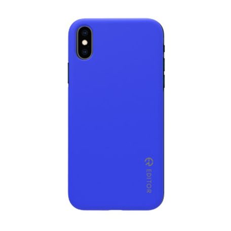 Editor Color fit Samsung J600 Galaxy J6 (2018) kék szilikon tok csomagolásban