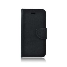   Fancy Samsung A405 Galaxy A40 (2019) oldalra nyíló mágneses könyv tok szilikon belsővel fekete