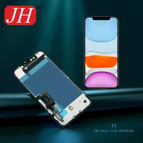   JH Apple iPhone 11 (6.1) 2019 fekete LCD kijelző érintővel (FHD, removable IC)